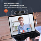 DEPSTECH 4K Webcam, DW49 HD 8MP Equipped with Sony Sensor Autofocus Webcam with Microphone, Privacy Cover, Plug Play USB Computer Web Camera for Pro Streaming/Online Teaching/Video Calling/Zoom/Skype