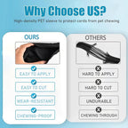 3/8 inch Cord Protectors from Pets No Chew, 10ft Wire Protector Cord Covers for Pets, Flexible Cable Management Sleeve for USB Power Cords Audio Video Cords Phone Charging Cables, Black