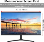2 Pack Computer Privacy Screen Shield Compatible for 23.6/23.8/24 Inch 16:9 Widescreen Desktop Monitor - Anti Glare & Blue Light Filter - Hanging Design for Easy On/Off
