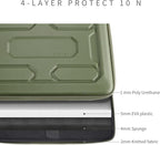 DOMISO 15.6 inch Laptop Sleeve with Handle Shockproof Waterproof EVA Protective Case for 15.6" Yoga 720 IdeaPad 310 320 ThinkPad T570/Legion 5 Gen 6/HP Envy 15/15.6" Notebooks, Green