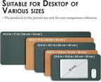 Cork Desk Mat - Dual-Sided Desk Pad for Office and Home - Desk Organization and Accessories - Ideal for Large Mouse Pad and Desk Mats on Top of Desks(Dark Green,80cmx 40cm)