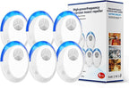 Ultrasonic Pest Repeller Mice Repellent Indoor Pest Repellent Ultrasonic Plug in, Mouse Deterrent, Pest Control for Spiders, Roaches, Insects (6 Pack)