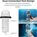 Generic 40M/131FT Dive Case Compatible for DJI Osmo Pocket 3 Waterproof Case Protective Underwater Diving Housing Cover Shell with Accessories for Osmo Pocket 3 Action Camera