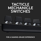 Logitech G413 SE Full-Size Mechanical Gaming Keyboard + G305 Lightspeed Wireless Gaming Mouse + G335 Wired Gaming Headset Bundle - Black