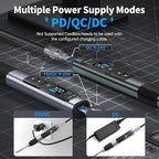 FNIRSI HS-02A 100W Portable Corded Soldering Iron Kit, 3S Fast Heating, 212-842℉, Pre-set 3 Groups Temperature, 6 F245 Soldering Tips, Smart Digital Soldering Iron Pen Tool for Electronics Repair