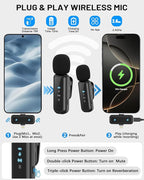Vlogging Kit for iPhone/Android, 71" Selfie Stick Tripod for iPhone with Light, Wireless Remote & Microphone, Adjustable Phone Tripod for TikTok/YouTube Starter Content Creator Essentials Kit