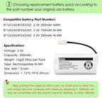 iMah BT162342/BT262342 Cordless Phone Batteries Compatible with VTech CS6409 CS6419 CS6429 CS80100 AT&T CL81101 EL5210 EL52400 Handset Telephone (Pack of 3)