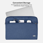 Voova Laptop Bag 17 17.3 Inch Waterproof Laptop Sleeve Case with Shoulder Straps & Handle, Computer Case Cover Slim Briefcase Compatible with 17-18” Hp Dell Asus Acer, Blue