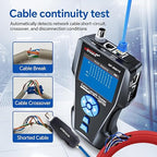 NOYAFA NF-8601S Network Cable Tester, Ethernet Tester Cable with LED Screen, PoE Test for RJ45/RJ11/BNC/Metallic Cable, Test Diagnostic Tool for PING Line Tracer, Crosstalk Test, Fault Location