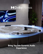 ULTIMEA 5.1ch Sound Bar with Dolby Atmos, Surround Sound System for TV, Sound Bar for Smart TV and Home Theater, App Control, TV Soundbar with Subwoofer, 2 Surround Speakers, HDMI eARC, Aura A50 Pro