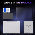 Privacy Screen for 10.5 Inch Surface Go 4/3/2/1, MagicSuction™ Removable Anti Spy Black Protector, Glare Blue Light Filter for Microsoft Laptop Computer Monitor