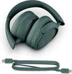 JLab JBuds Lux ANC Wireless Headphones, Sage, Hybrid Active Noise Cancelling, Customizable Sound, Spatial Audio Compatible, Premium Over-Ear Bluetooth Headset