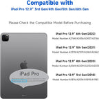 [2 Pack] Anti Blue Light Paper Screen Protector Compatible with iPad Pro 12.9 2022/2021/2020 (6th/5th/4th Generation), Anti Glare Matte iPad Pro 12.9 Screen Protector, Anti Scratch,High Sensitivity,Ultra HD