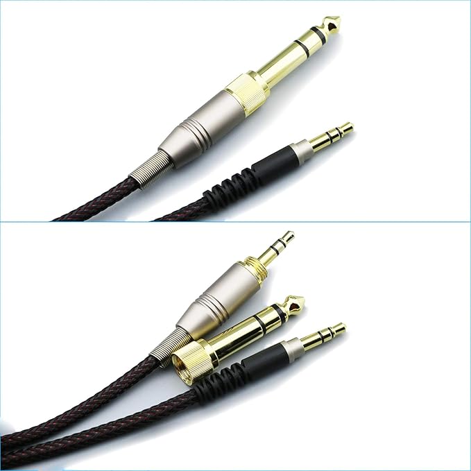NewFantasia Replacement Audio Upgrade Cable Compatible with Audio-Technica ATH-M50xBT, ATH-AR3BTBK, ATH-SR50BT, ATH-ANC7B, ATH-ANC9, ATH-S700BT, ATH-SR5BTBK Headphones 1.5meters/4.9ft