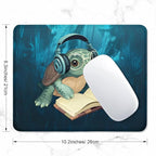 ITNRSIIET Mouse Pad with Stitched Edge Premium Textured Smooth Precise Operation Waterproof Washable Non-Slip Rubber Base Desktop Protection Mat, 10.2×8.3×0.12 inches, Pretty Turtles