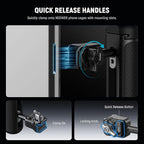 NEEWER PA082 S25 Ultra Phone Cage Holder for Recording Filming with 2X Handle, 67mm Filter Adapter, 17mm Lens Backplate, T Mount Adapter, Video Rig Stabilizer Compatible with Samsung Galaxy S25 Ultra