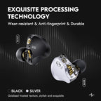 in Ear Monitor Headphones,CCZ DC02 Type-C IEM Earphone Dual Magnetic Circuit DD Wired Headphones,Professional Hifi Earphone,Stereo Sound Gaming Earbuds Headphone,CCZ In Ear Monitor for System