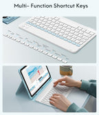 CHESONA Keyboard Case for iPad (A16) 11th/10th Generation (2025/2022), Detachable Wireless Keyboard, Stand Folio Keyboard Cover with Pencil Holder, Thin & Light (Blue)