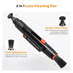 K&F Concept 4-in-1 Camera Cleaning Kit with Lens Brush Pen, Rocket Air Blower, Microfiber Cleaning Cloth, Lens Cleaner Kit for Canon Nikon Pentax Sony DSLR Cameras Cleaning Tool Accessories