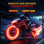 SANSUI 27 Inch WQHD 2560X1440 Curved Gaming Monitor, 180Hz MPRT 1ms Computer Monitor,HDMI2.0 * 2, DP1.2 * 2, Freesync, Curved 1500R, 5000:1 Contrast Ratio, 120% sRGB,HDR(ES-G27C1Q DP Cable Included)