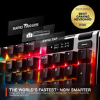 SteelSeries Apex Pro Gen 3 OmniPoint 3.0 HyperMagnetic Switches — Adjustable Actuation — Rapid Trigger — Game-Ready Presets — Protection Mode — Rapid Tap/SOCD — OLED — RGB — PBT Keycaps — USB-C