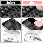 walrfid Laptop Phone Screen Cleaner Kit, Computer Keyboard Brush Cleaning Spray for iPhone AirPods MacBook iPad, 20-in-1 Electronic Device Clean Tool for Camera Earbud Car Screens (Pink)