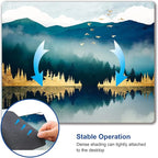 Mountains Landscape Mouse Mat, Waterproof Non Slip Rubber Base Mouse Pad for Office Laptop, 9.5"x7.9"x0.12" Inch