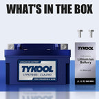 YT7B-BS 12V 4Ah 240CCA LiFePO4 Motorcycle Battery, Built in BMS, for Honda KTM Yamaha Harely, Lithium Ion Battery Fit Lawn Mower, Jet Ski, Motorboat，ATV, UTV, Scooter,Snowmobile
