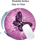 Butterfly Mouse Pad Round Non-Slip Rubber Mousepad Laptop Office Computer Decor Cute Desk Accessories Customized Design Mouse Pad