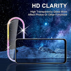 for Samsung Galaxy A26/A36/A56 Camera Lens Protector, Individual Metal Ring Tempered Glass Lens Cover, [Strong Adsorption] Scratch Resistant Ultra-Thin HD Clear Lens Cover, 1 Set-Colorful
