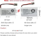 GEILIENERGY BT1007 BT1015 Phone Battery Compatible with BT-1007 BT-1015 BT-904 BBTY0460001 BBTY0510001 DCX150 DECT1500 D1484 HHR-P506 HHR-P506A Handset Cordless Telephone(8 Pack)