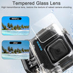 FitStill 45M/148FT Underwater Waterproof Case with Dive Filters Compatible for Go Pro Hero 4K,Monopod Floating Hand Grip Dive for Hero4K 2024 Action Camera Accessory Kit