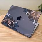 MEEgoodo Case for MacBook Air M4/M3/M2 13.6 inch 2025 2024 2022, Fit Model A3240 A3113 A2681, Compatible with MacBook Air 13 inch, Laptop Hard Shell Case with Keyboard Cover, Golden Lilies