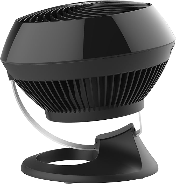Vornado 560 Whole Room Air Circulator, Medium Floor 4 Speeds, Adjustable Tilt, Easy to Clean, Quiet Fan for Home, Office, Bedroom, Black