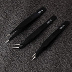 Precision ESD Anti-Static Tweezers, 7 pcs Stainless Steel Tweezers Set for Electronics, Jewelry-making, Laboratory Work, Repairing, Hobbies