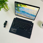 Keyboard for Microsoft Surface Pro Copilot+ (11th Edition) / Pro 11 / Pro 10 / Pro 9 / Pro 8 / Pro X, 13 inch, Detachable Type Cover with Touchpad, 7-Color Backlit & Pen Holder (Black)