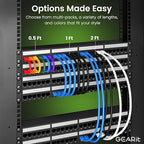 GEARit Cat 6 Ethernet Cable Pack - 10-Pack 6 ft Cat6 Ethernet Patch Cables | RJ45 Network Patch Cable, 10 Gbps Snagless Gold-Plated Connectors - Ethernet Cable Cat 6 for PC, TV, Router - Blue