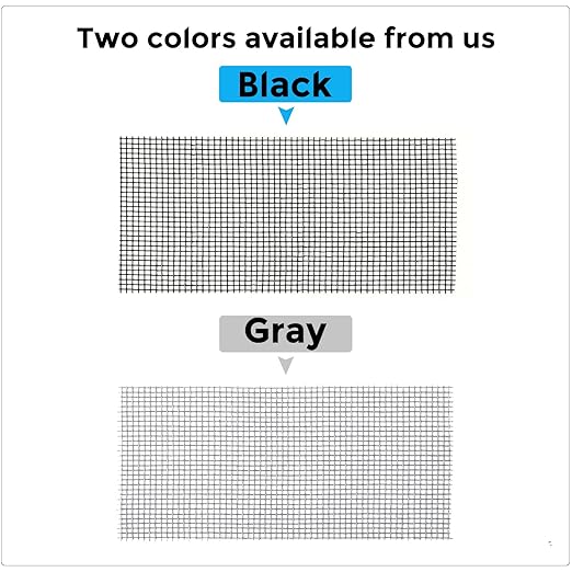 Grey Window Screen Repair Tape, 4 in X 15 FT (180IN) Screen Repair Kit for Windows or Doors, Strong Adhesive Fiberglass Mesh Patch Tape
