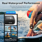 TELESIN T13 Waterproof Wireless Remote Control for GoPro | Color LCD Dispaly, Smart Controller with Wrist Strap Compatible with Go Pro 13 12 11 10 9 8 Black Max Mini Action Camera Accessories