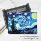Compatible with MacBook Pro 13 inch Art Case Skin, 2022, 2021, 2020-2018 Release A1708 Creative Hard Shell with Keyboard Cover & Screen Protector (The Starry Night by Vincent Van Gogh)