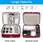 Electronic Organizer Travel Case, Travel Cord Organizer Case Portable Waterproof Cable Organizer Bag for Charger, Cord, USB, Power Bank, Earphone