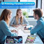 ZIPRINT TN229XL TN229 Toner 4 Pack Compatible Replacement for Brother TN229 TN 229 Toner Cartridges for Brother MFC-L3780CDW HL-L3280CDW MFC-L3720CDW HL-L3220CDW HL-L3300CDW HL-L3295CDW Printer