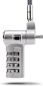 StarTech.com Universal Laptop Cable Lock 6.6ft (2m), Serialized Security Cable, Compatible with Noble Wedge/Nano/K-Slot; TAA