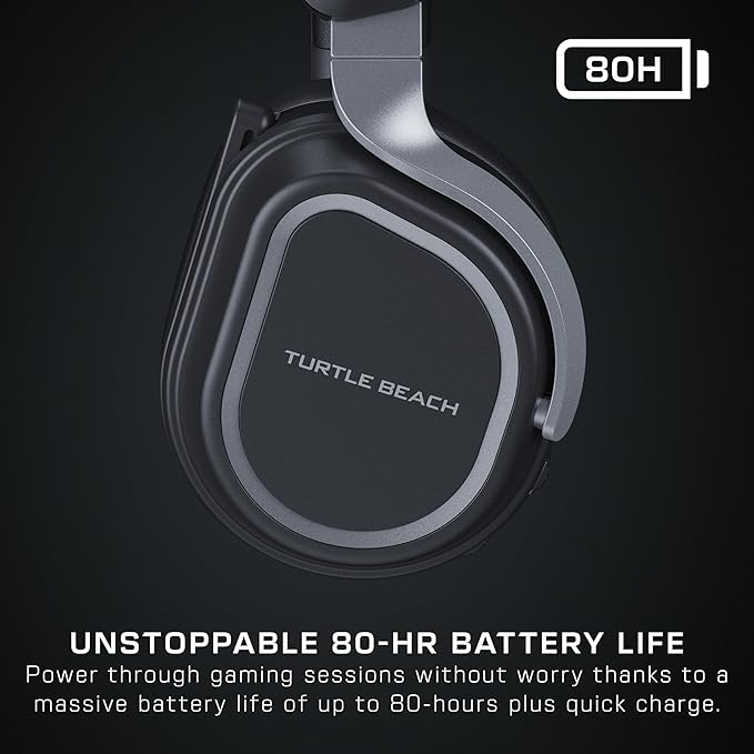 Turtle Beach Stealth 700 Gen 3 Wireless Multiplatform Amplified Gaming Headset for PS5, PS4, PC, Mobile – 60mm Drivers, AI Noise-Cancelling Mic, Bluetooth, 80-Hr Battery, Dual Transmitters – Black