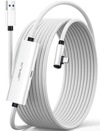 JSAUX Link Cable with 18W Charging 16ft, Compatible with Oculus Meta Quest 3S/ 3/ 2/ Pro and Pico 4, PC VR, Steam VR Accessories, 2-in-1 High Speed 5Gbs USB3.0 to USB C Data Cord for VR Headset