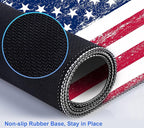American Flag XXL Extended Mouse Pad, Patriot Large Laptop Pad, Waterproof, Non Slip, Gaming Office and Home Stitching Edge Table Pad 35.4 x 15.7 x 0.12 Inches