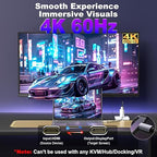 Active HDMI to DisplayPort Cable 6FT, 4K 60Hz 1080p 120Hz, Unidirectional HDMI Source to DP Monitor Display Port Cable Compatible for PC, Laptop, Computer, NVIDIA, AMD, PS5/4, Xbox