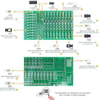 Soldering Practice Kit DIY Two-sided SMT 3-row White Red LED SMD Circuit Kit Learn Soldering Kit For Beginners