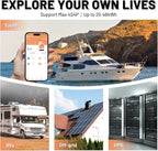 Bluetooth 12V 300Ah Battery LiFePO4 Lithium Built-in 100A BMS, 15000 Deep Cycles Battery 3840Wh with Low-Temp Protection for RV Marine Trolling Motor Home Energy Storage Off-Grid Living, 4 PACK