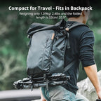 SmallRig CT-07 Aluminum Camera Tripod Stand, 63.4" Travel Tripod for iPhone and Cameras, Phone Tripods with Quick-Switch Vertical/Horizontal Mount, Adjustable Angles & Max. 4kg Load